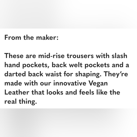 Aritzia Babaton Vegan Leather Beige Cream Pants - Picture 15 of 15